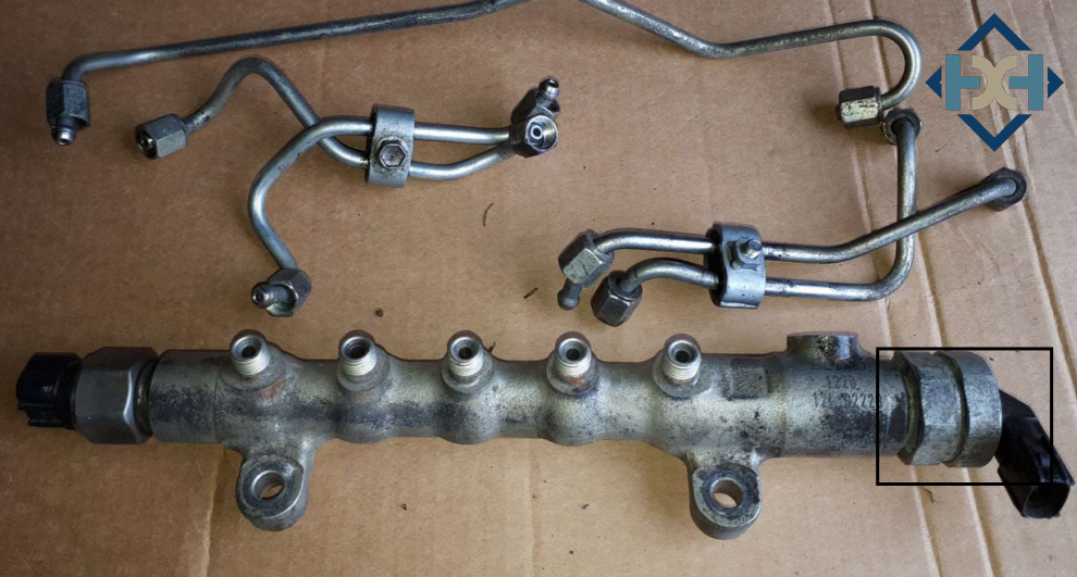 Pressure Discharge Valve 0130 on Denso Rail 1220 Pressure_Discharge_Valve_0130_on_Denso_Rail_1220